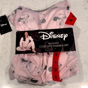 Womens Minnie Mouse 2pc PJ set w/drawstring NWT